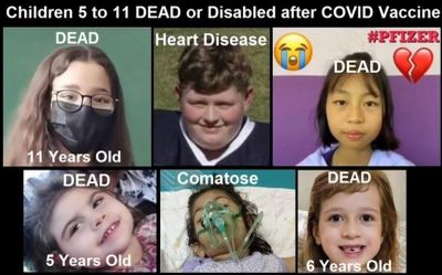 Children 5 to 11 DEAD or Disabled after Covid Vaccine