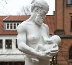 Breastfeeding man